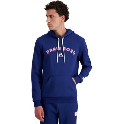 Sweat à capuche Bleu N°2 Le Coq Sportif - Vêtement sportif - Publicité Sweat à capuche Bleu N°2 Le Coq Sportif - Vêtement sportif - Publicité