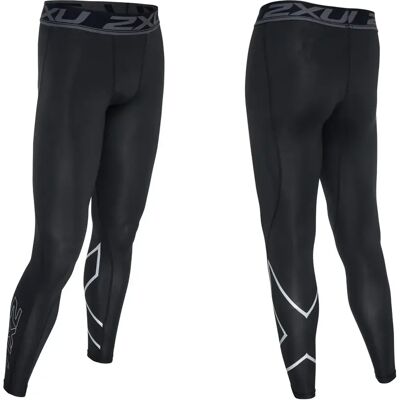 Collants de compression 2XU Accelerate - Noir/Argent - Publicité Collants de compression 2XU Accelerate - Noir/Argent - Publicité