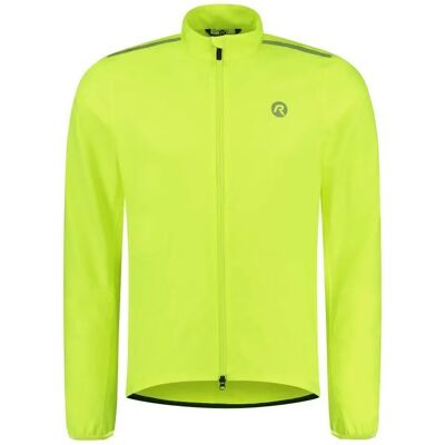 Rogelli Jaquette de pluie pour cyclisme jaune - Veste de vélo - Publicité Rogelli Jaquette de pluie pour cyclisme jaune - Veste de vélo - Publicité