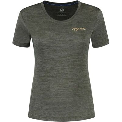 T-Shirt de Femme pour Course ROGELLI Kya Polyester Gris - Course - Publicité T-Shirt de Femme pour Course ROGELLI Kya Polyester Gris - Course - Publicité