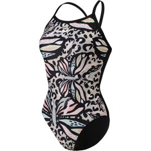 Maillot de bain 1 pièce femme Arena Butterflies Noir 40 Femme - Publicité