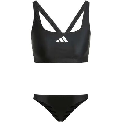 Maillot de bain 2 pièces dos en V femme adidas 3-Stripes 40 - Publicité Maillot de bain 2 pièces dos en V femme adidas 3-Stripes 40 - Publicité