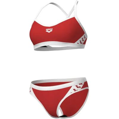 Maillot de bain 2 pièces croisé dos uni femme Arena Icons 44 - Publicité Maillot de bain 2 pièces croisé dos uni femme Arena Icons 44 - Publicité