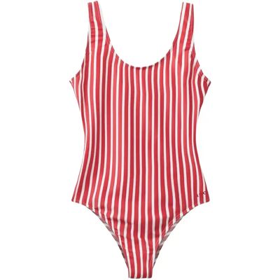 Maillot de bain 1 pièce à rayures femme H2O S - Publicité Maillot de bain 1 pièce à rayures femme H2O S - Publicité