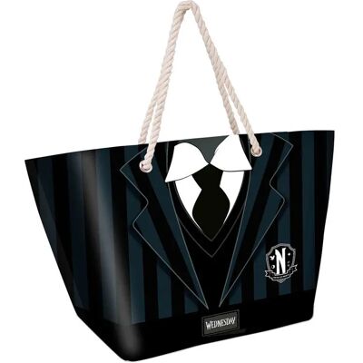 Sac de plage Karactermania Wednesday Uniform 37x52x17 cm - Publicité Sac de plage Karactermania Wednesday Uniform 37x52x17 cm - Publicité