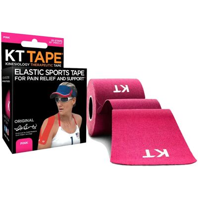 Ruban Sportif Rose KT Tape Pré-découpé - Publicité Ruban Sportif Rose KT Tape Pré-découpé - Publicité