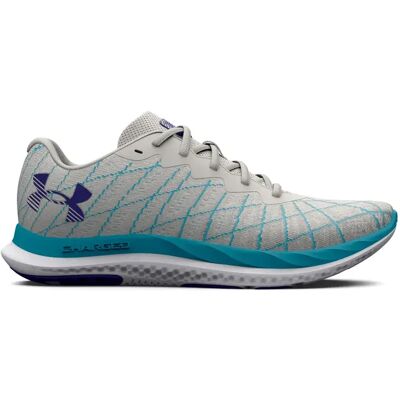 Chaussures de course Under Armour Charged Breeze 2 - Gris / Bleu Surf / Sonar Bleu - Léger, Respirant - Publicité Chaussures de course Under Armour Charged Breeze 2 - Gris / Bleu Surf / Sonar Bleu - Léger, Respirant - Publicité