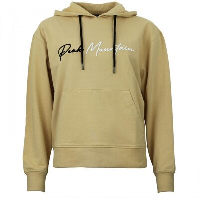 Sweatshirt Beige French Terry Oversize Peak Mountain - Publicité Sweatshirt Beige French Terry Oversize Peak Mountain - Publicité