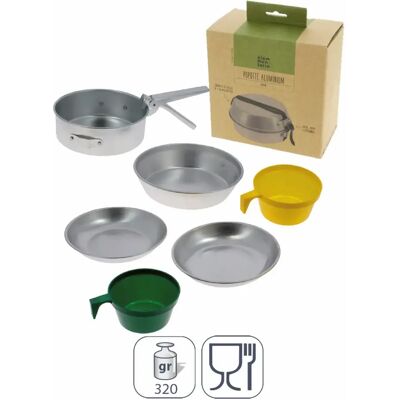 Popotte en aluminium Cypyr - Set de Cuisine Compacte pour Camping - Publicité Popotte en aluminium Cypyr - Set de Cuisine Compacte pour Camping - Publicité