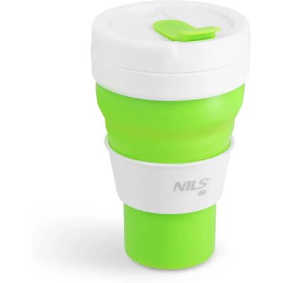 Gobelet en silicone pliable NILS Camp NC4103 600 ml - Publicité Gobelet en silicone pliable NILS Camp NC4103 600 ml - Publicité