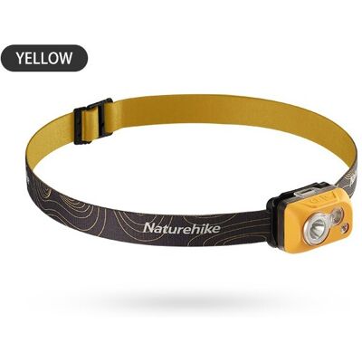 Lampe frontale Naturehike Eris - Jaune - Réglable - 300 Lumens - Publicité Lampe frontale Naturehike Eris - Jaune - Réglable - 300 Lumens - Publicité