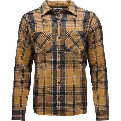 Chemise en Flanelle pour Hommes Black Diamond - Heavy Organic Cotton - Carreaux Noirs - Publicité Chemise en Flanelle pour Hommes Black Diamond - Heavy Organic Cotton - Carreaux Noirs - Publicité