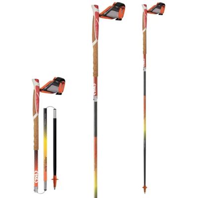 Bâton de trail TSL Trail Carbon 4 Cork Cross (x2) 105 cm - Publicité Bâton de trail TSL Trail Carbon 4 Cork Cross (x2) 105 cm - Publicité