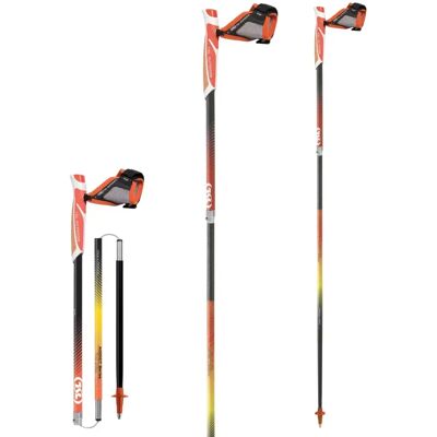 Bâton de trail TSL Trail Carbon 4 Cork Fire 130 cm - Publicité Bâton de trail TSL Trail Carbon 4 Cork Fire 130 cm - Publicité