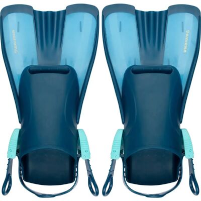 Palmes de natation courtes réglables Waimea® Anakoni 39/43 - Publicité Palmes de natation courtes réglables Waimea® Anakoni 39/43 - Publicité