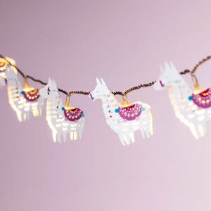 lights4fun.fr Guirlande Lumineuse Enfant Lama Del Rey à 10 LED Blanc Chaud - Publicité