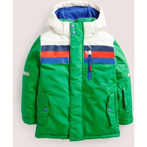 Green Fleece-Lined Waterproof Jacket Garçon Boden, GRN 11-12a - Publicité