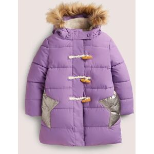 Purple Star Fleece-Lined Hooded Puffer Jacket Fille Boden, LAV 11-12a - Publicité