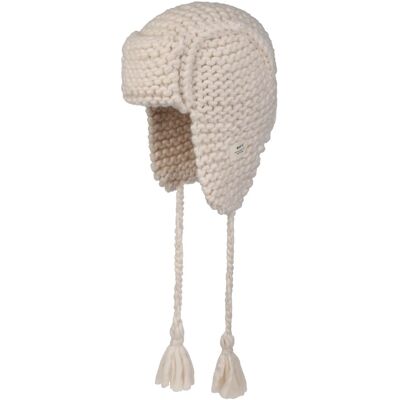 Bonnet Péruvien Brubru Bomber by Barts blanc crème One Size Unisex - Publicité Bonnet Péruvien Brubru Bomber by Barts blanc crème One Size Unisex - Publicité