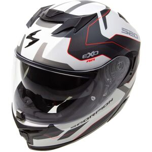 Casque integral Scorpion Exo-520 Evo Air Elan blanc mat/argent/rouge- argent S female