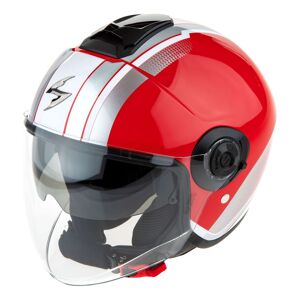 Casque jet Scorpion Exo-City II Vel rouge/blanc- M blanc M female