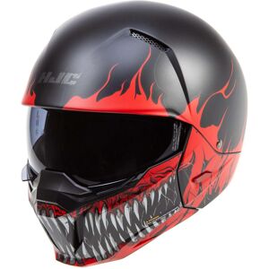 Casque jet HJC i20 Scraw noir/rouge mat- XL rouge XL female