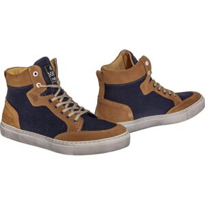 Baskets moto cuir/textile Helstons Kobe Armalith gold/bleu- 44 bleu 44 male