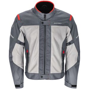 Blouson textile Acerbis Ramsey Vented gris/rouge- M rouge M male