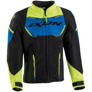 Blouson textile enfant Ixon Striker Air Kid noir/bleu/jaune- 12ans jaune 12ans unisex