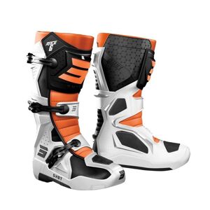 Bottes cross Shot Race 6 noir/blanc/orange- 48 orange 48 male