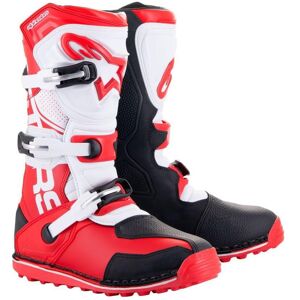 Bottes Trial Alpinestars Tech T rouge/noir/blanc- 44.5 blanc 44.5 male