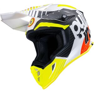 Casque cross Pull-in Race blanc/jaune fluo- S noir S female