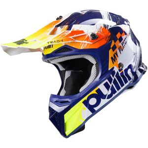 Casque cross Pull-In Trash navy- L blanc L female