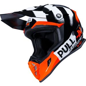 Casque cross Pull-in Trash orange- XS blanc XS female