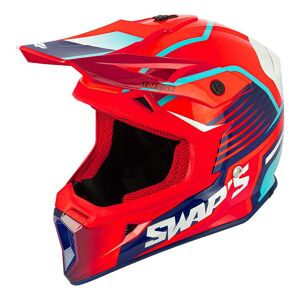 Swaps Industry Casque cross Swaps Blur S818 rouge/bleu/blanc- S blanc S female