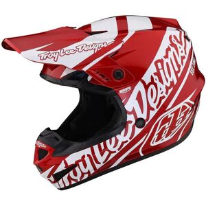 Casque cross Troy Lee Designs GP Slice red/white- XS blanc XS female