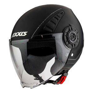 Casque demi-jet Axxis Metro Solid noir mat- M noir M female