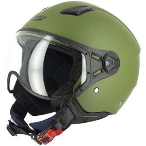 Casque jet S-Line S779 Leov vert army mat- XS XS