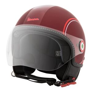 Casque jet Vespa Modernist rouge/blanc- L blanc L female