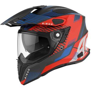 Casque trail Airoh Commander Boost rouge/bleu mat- S bleu S female