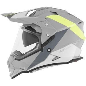 Casque trail Nox N312 Block gris nardo/jaune fluo- 2XL jaune 2XL female