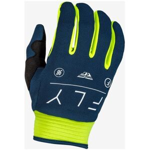 Gants cross enfant Fly Racing F-16 navy/jaune fluo/blanc- 6 blanc 6 unisex