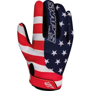 Swaps Industry Gants cross Swaps GAN095 patriot bleu/rouge/blanc- XL blanc XL male