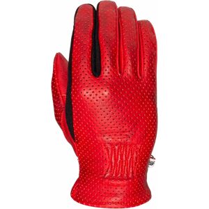 Gants cuir femme ete Helstons Candy Air noir/rouge- T8 T8