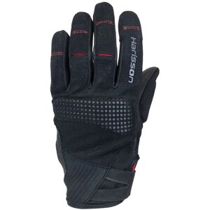 Gants cuir/textile Harisson Rio noir/rouge- S rouge S male