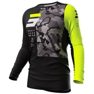 Maillot cross Shot Contact Camo 2.0 noir/jaune fluo- XL jaune XL male