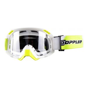 Masque cross Doppler blanc et jaune