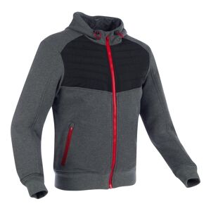 Sweat a capuche moto Segura Pulsor gris/noir- XL noir XL male