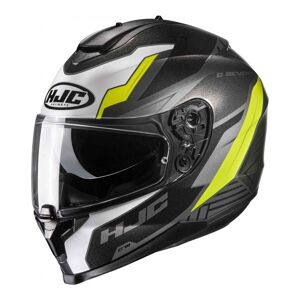 Casque integral HJC C70 Silon MC3H argent/jaune fluo/blanc mat- XL blanc XL female