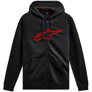 Sweat a capuche zippe Alpinestars Ageless II noir/rouge- M M